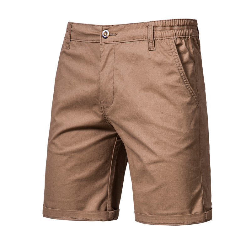 Men’s Slim-Fit Casual Straight Shorts – Lightweight Cotton Summer Shorts