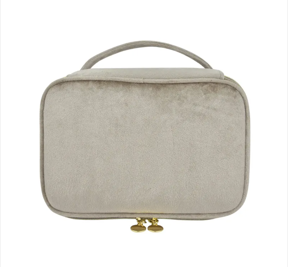 Portable Velvet Cosmetic Bag – Soft Makeup & Beauty Travel Organizer
