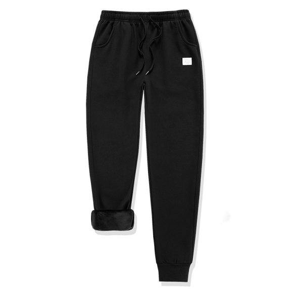 Men’s Thick Fleece-Lined Jogger Pants – Warm Winter Casual Trousers