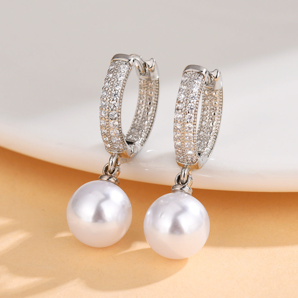 Long Pearl Earrings for Women – Elegant Dangle Statement Jewelry