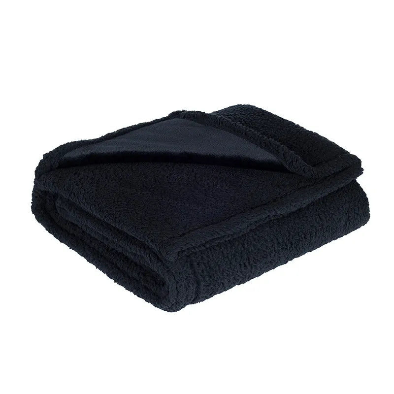 Flannel Sherpa Pet Blanket – Thick Waterproof Cozy Blanket for Dogs & Cats