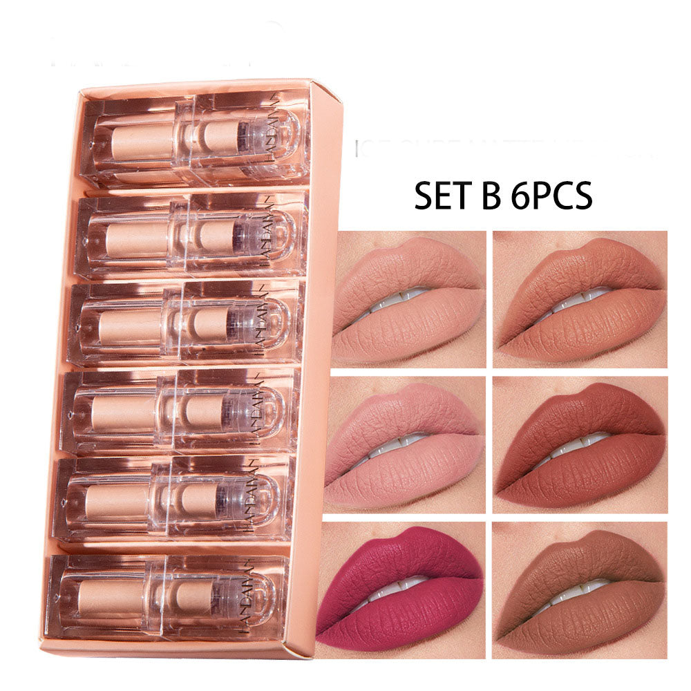 Crystal Square Tube Matte Lipstick Set (4 Pieces)