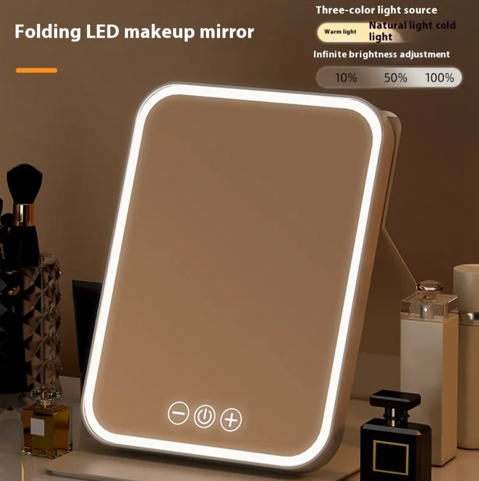 Plus-Size LED Makeup Mirror With Fill Light