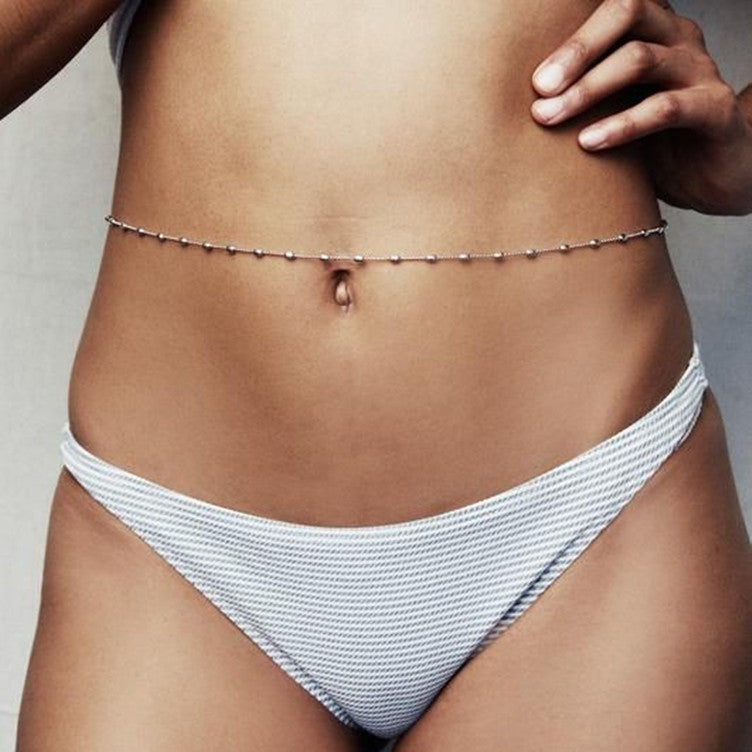 Women’s Snake Bone Waist Body Chain – Adjustable Gold & Silver Summer Streetwear Jewelry