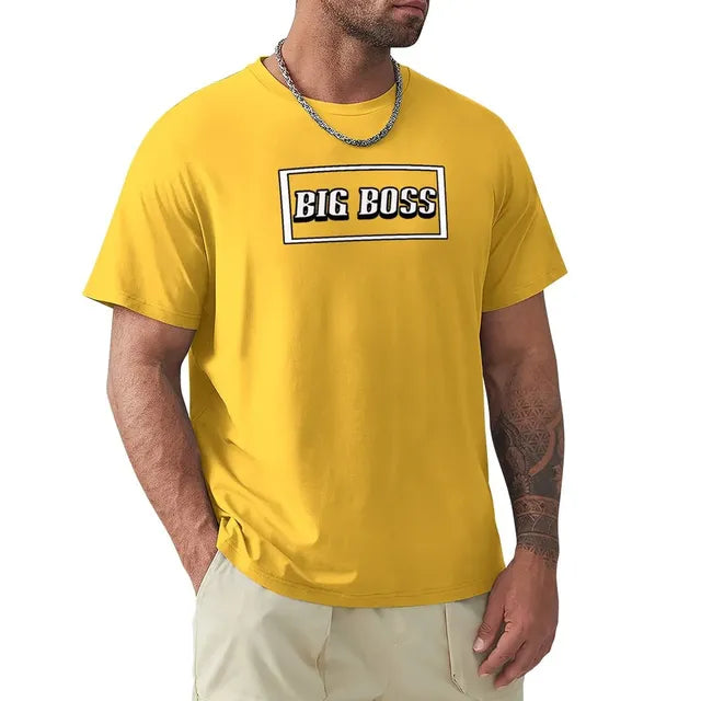 Big Boss Box Design Men’s Stretch T-Shirt – Casual Graphic Tee, S–4XL
