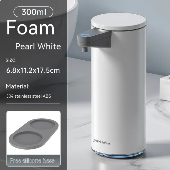 SaniSense Touchless Steel Soap Dispenser – Automatic Motion Sensor Foam & Liquid Soap Dispenser