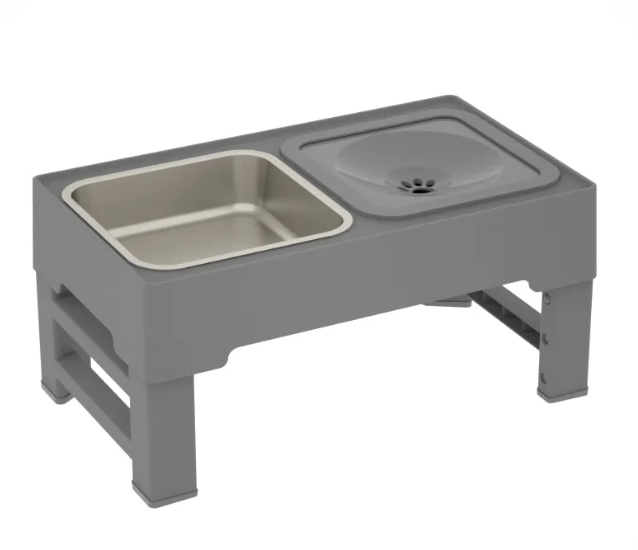 Adjustable Height Dog Feeding Bowls for Small to Large Dogs – Elevated Stainless Steel Feeder