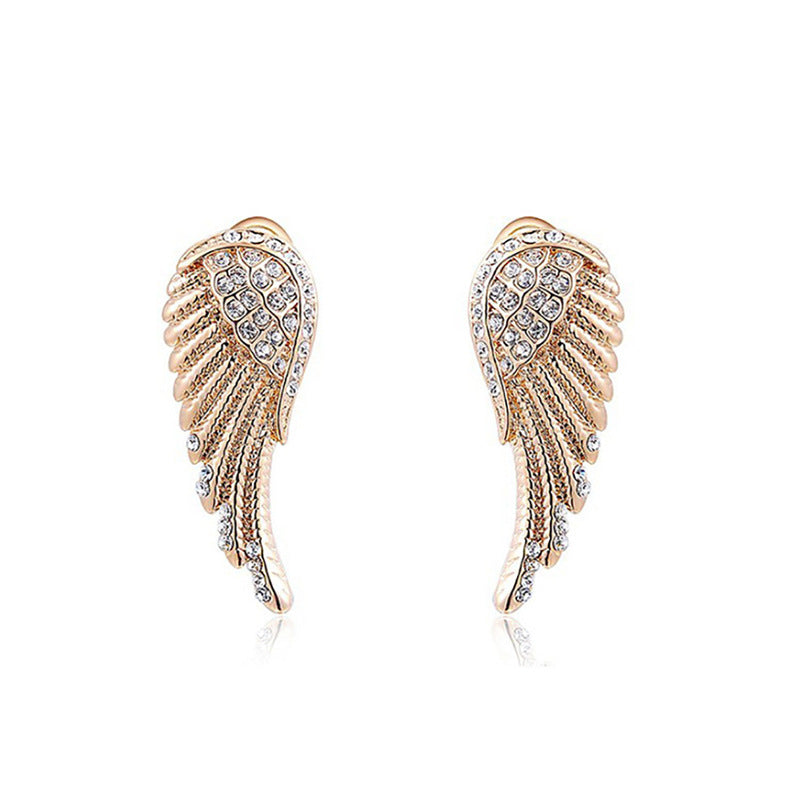 Creative Wing Rhinestone Earrings for Women – Sparkling Statement Jewelry