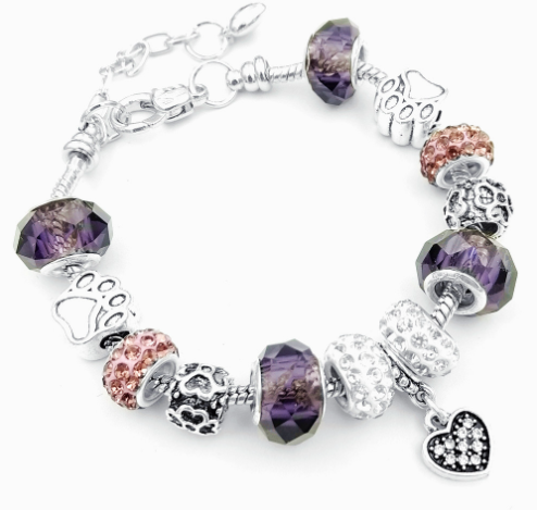 Unisex Colorful Glass Bead Bracelet – Zodiac Crystal-Style Fashion Jewelry
