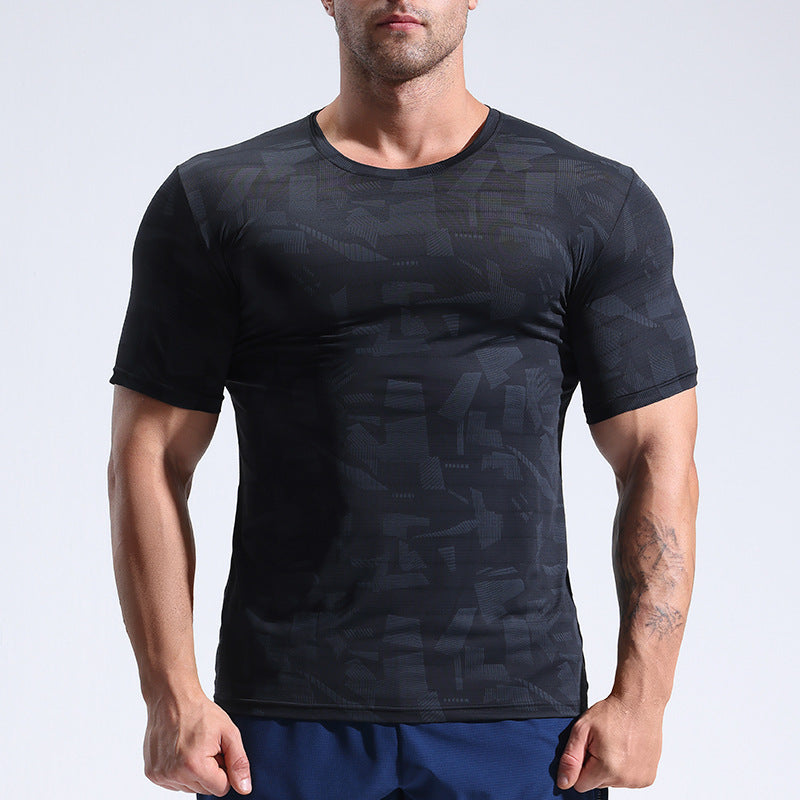 Men’s Ice Silk Quick-Dry Running T-Shirt – Cooling Moisture-Wicking Sports Tee, M–3XL