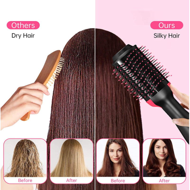 3-in-1 Ionic Hot Air Brush – Hair Dryer, Volumizer & Styling Tool