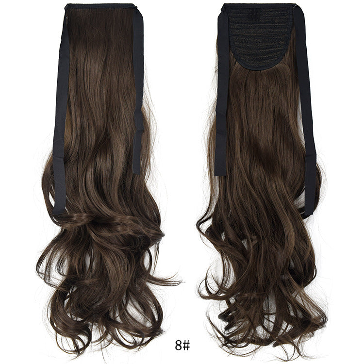 50cm Invisible Ponytail Hair Extension for Women – High-Temperature Silk, 47 Colors