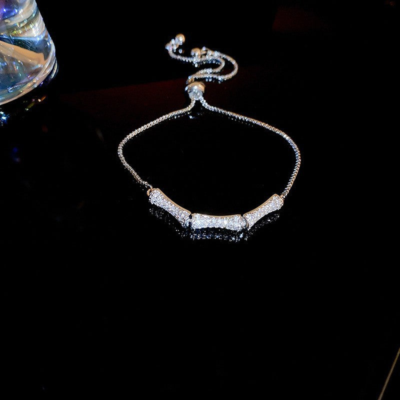 Women’s Adjustable Colorful Zirconia Bracelet – Sparkling Rainbow Fashion Jewelry