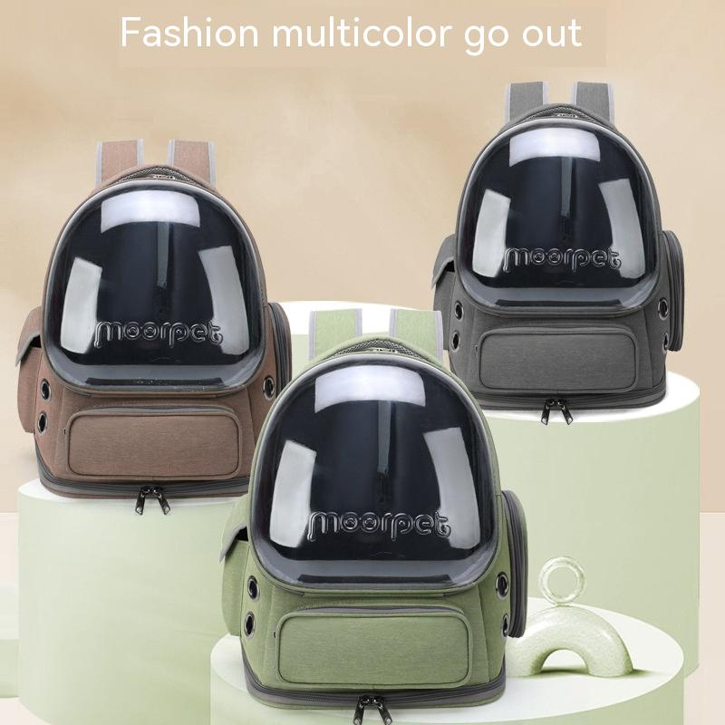 Transparent Cat Carrier Backpack – Ventilated Travel Bag with Padded Straps