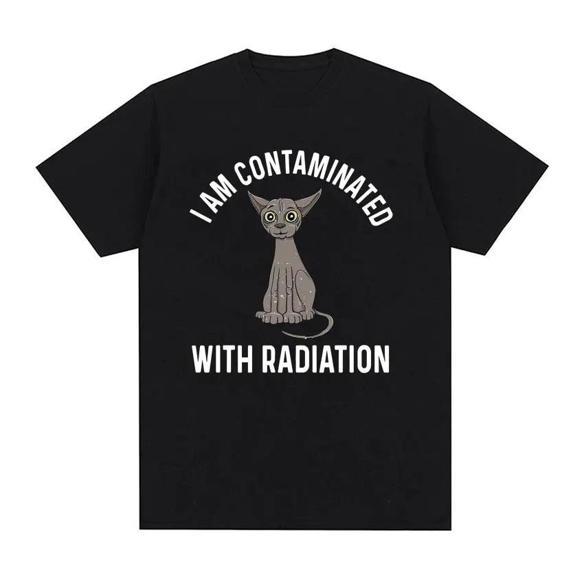 Humorous Cat Memory T-Shirt for Women - Summer Style