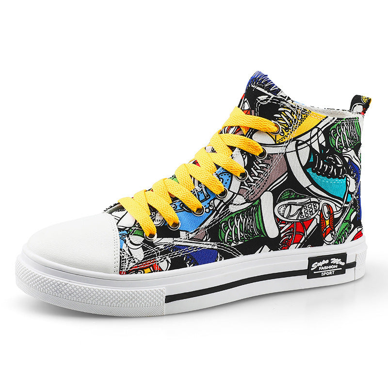 Children’s High-Top Canvas Sneakers – Stylish Casual Shoes for Kids