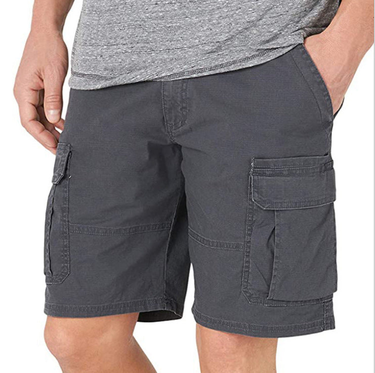 Men’s Casual Workwear Pocket Pants – Straight-Fit Multi-Pocket Casual Trousers