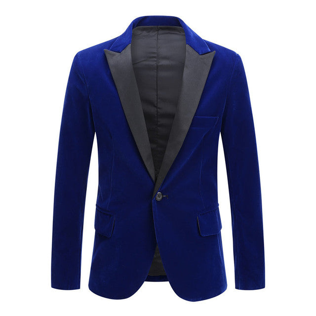 Men’s Slim Fit Casual Blazer – One-Button Business & Smart Casual Jacket, M–3XL
