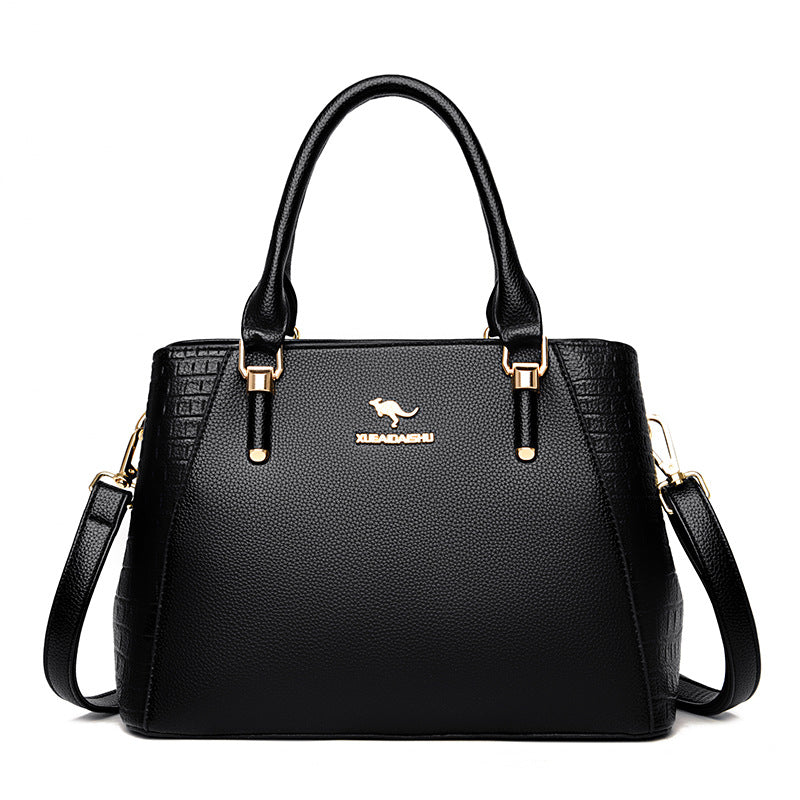Fashionable Large Capacity Tote Bag for Women – Soft PU Crossbody & Shoulder Bag with Phone Pocket