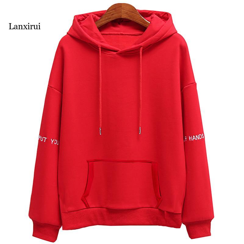 Women’s Embroidered Velvet Hoodie – Casual Soft Pullover Top