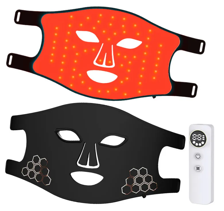 LED Silicone Beauty Mask – 4-Mode Light Therapy Face Mask