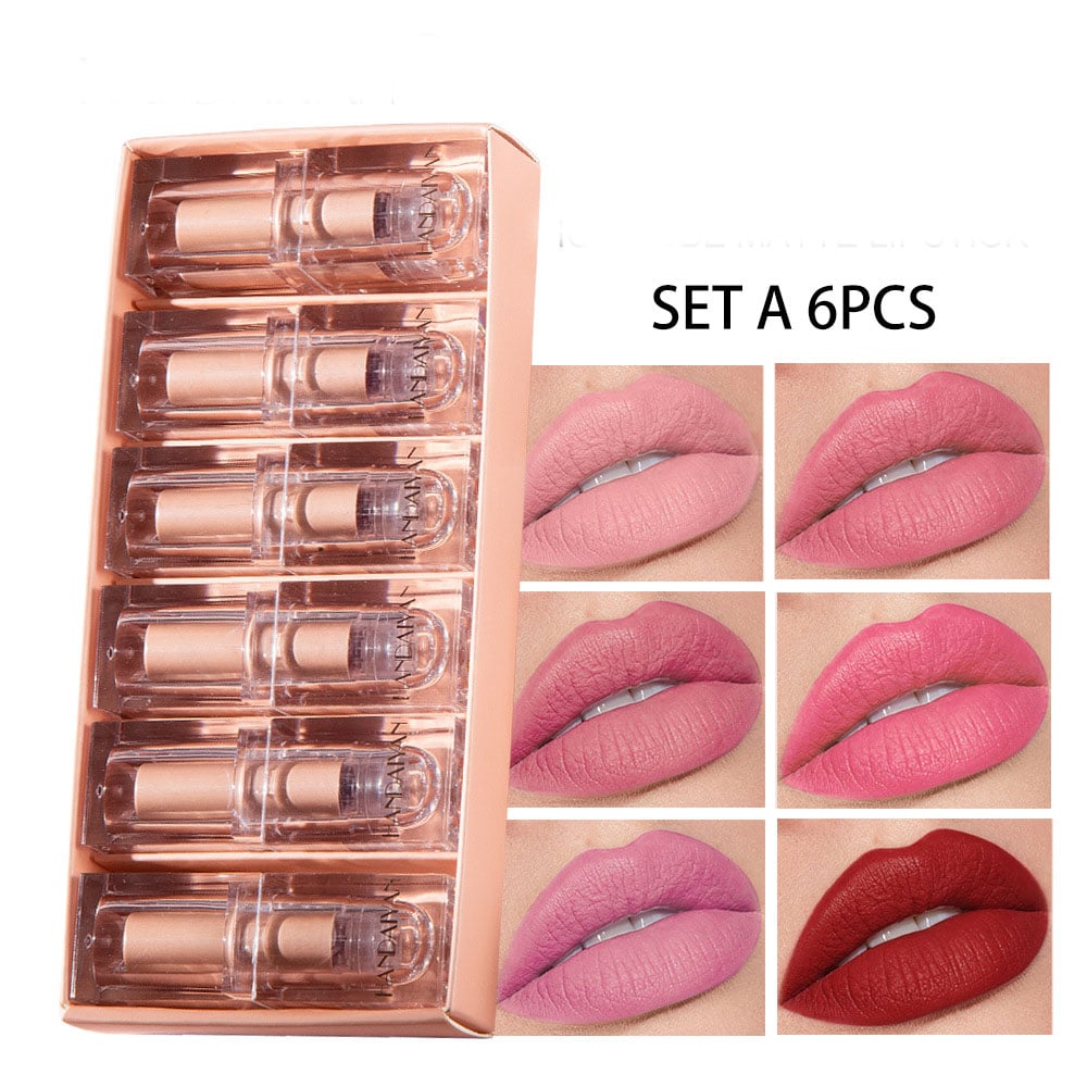Crystal Square Tube Matte Lipstick Set (4 Pieces)