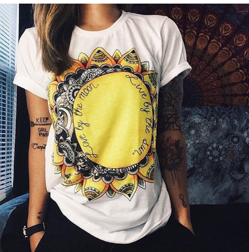 3D Printed Milk Silk Tattoo T-Shirt for Women (XS-XXXXL)
