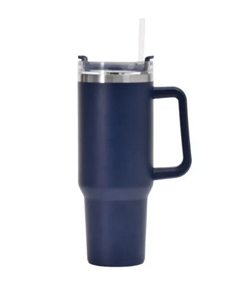 Bingba 40oz Stainless Steel Insulated Cup – Double-Wall Travel Tumbler with Straw
