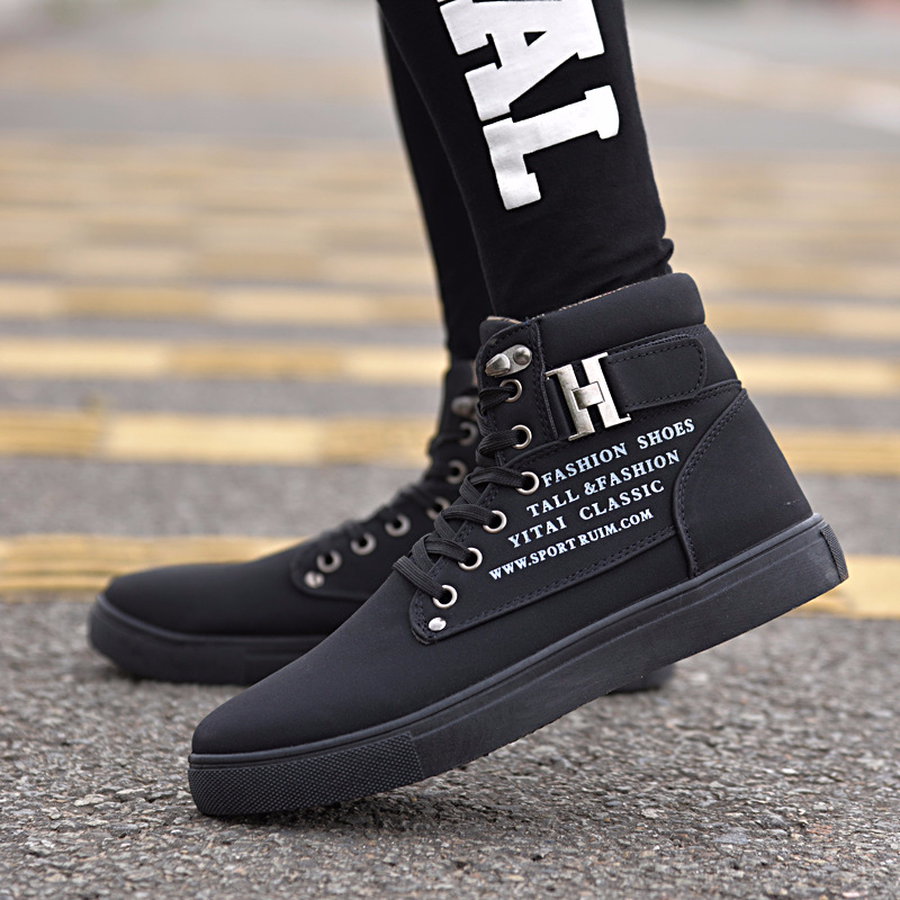 Trendy High Top Martin Boots for Men in Spring/Fall