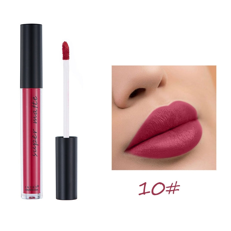 12-Color Waterproof Matte Liquid Lipstick Set