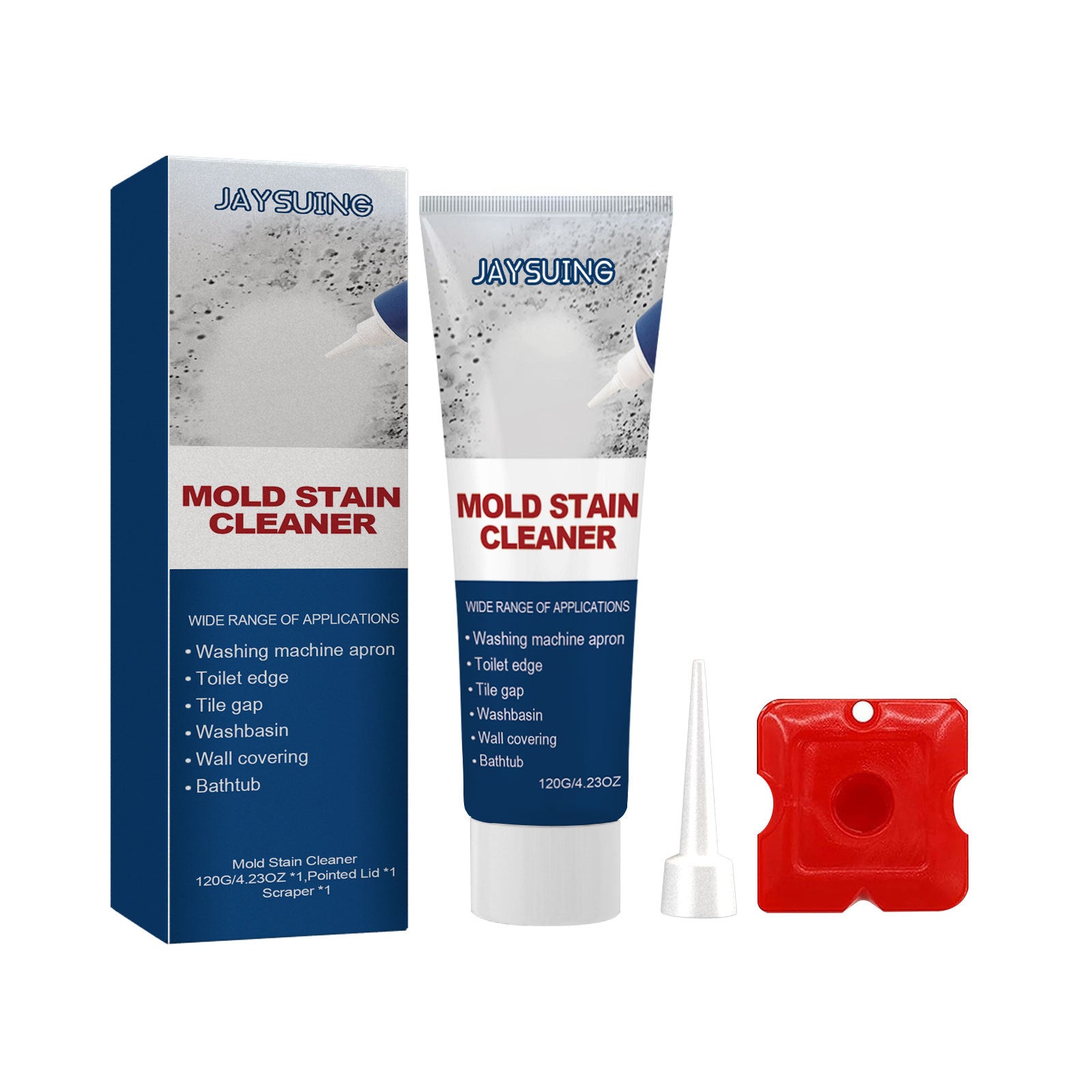 Mold Removal Gel – Penetrating Mildew Remover with Scraper, 120g