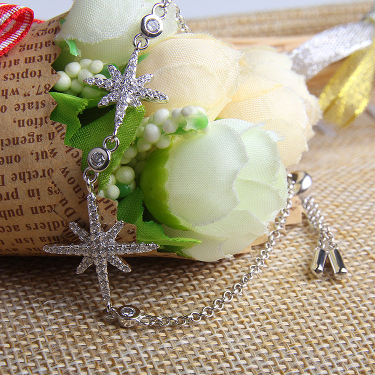 Sterling Silver Double Meteor Bracelet for Women