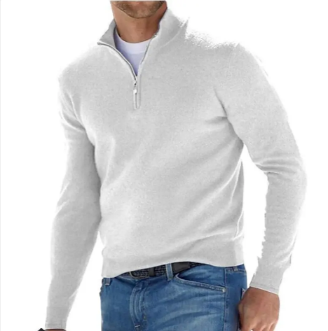 Men’s Cashmere Blend Long-Sleeved Cardigan – Warm Unisex Fall & Winter Layer, 9 Colors, S–5XL