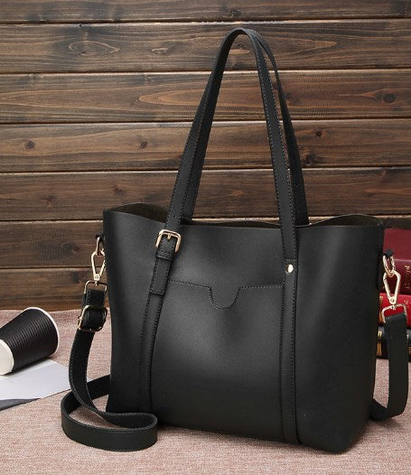 Trendy Cross Pattern PU Tote Bag for Women – Large Cross-Textured Shoulder Handbag with Zipper