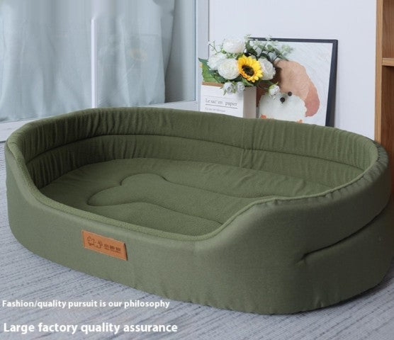 Polar Fleece Waterproof Dog Bed – Reversible 600D Oxford Outdoor Pet Mat