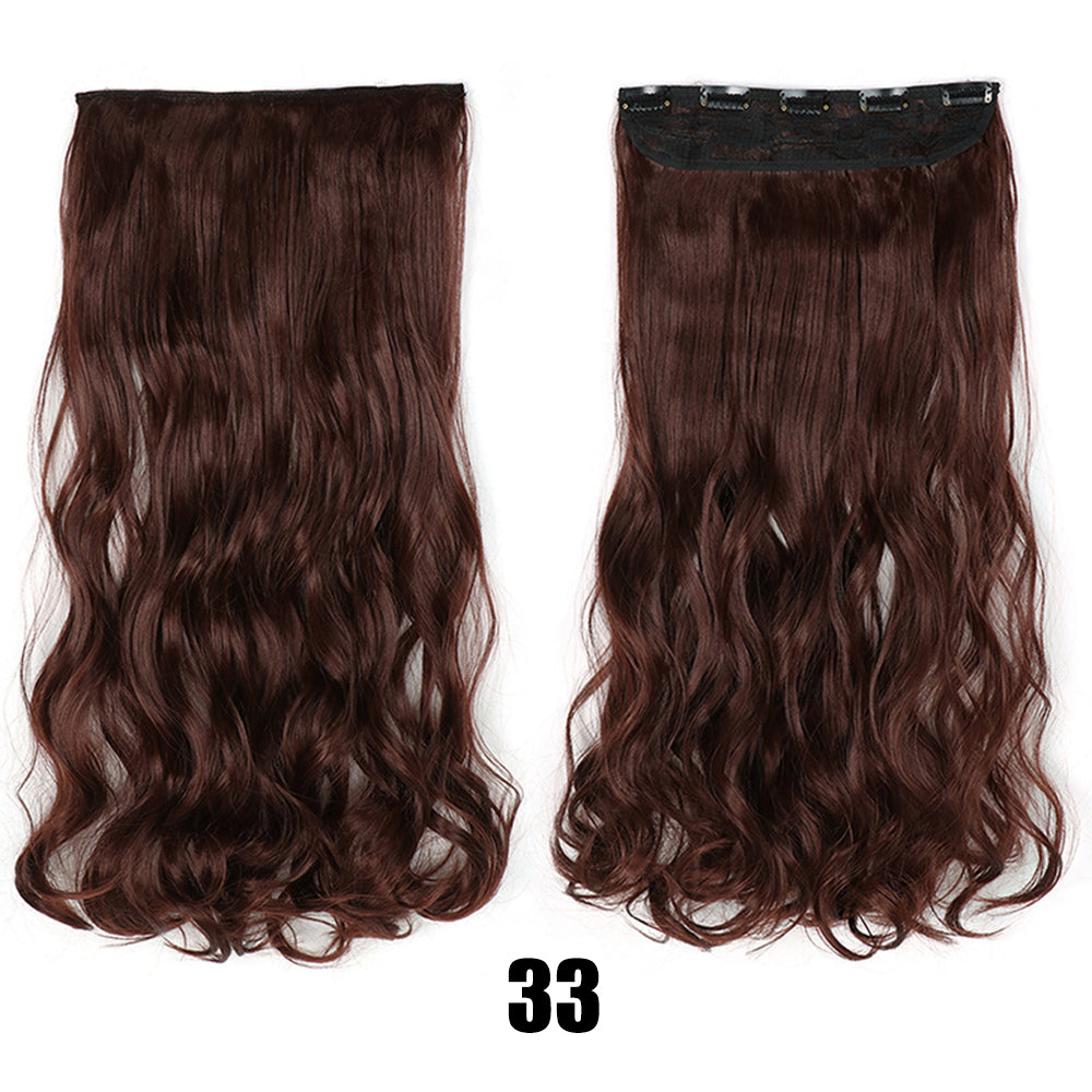 56cm Big Wavy Long Curly Hair Extensions for Women – Lightweight Natural-Look Synthetic Hair