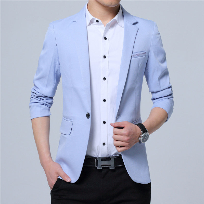 Men’s Slim Fit Casual Blazer – Trendy Smart Casual Business Jacket