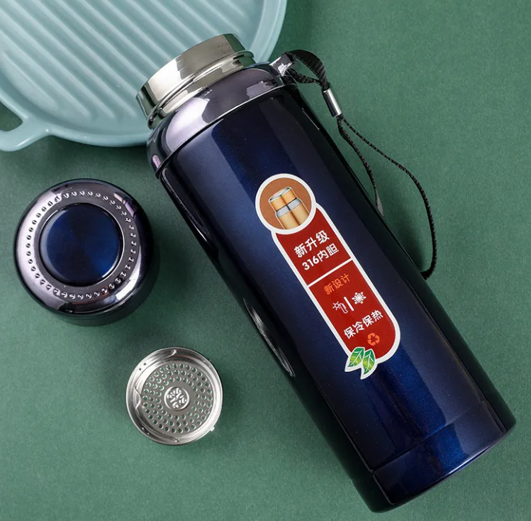 Stainless Steel Vacuum Sling Thermos Cup – Portable Insulated Travel Mug