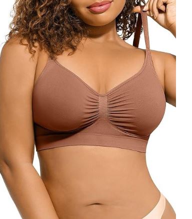 Wireless Plus Size Seamless Push-Up Bra – Comfortable Shaping Bra for Women