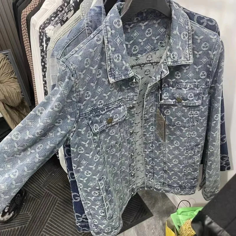 Men’s Denim Jacket – Thick Cotton Outerwear for Winter