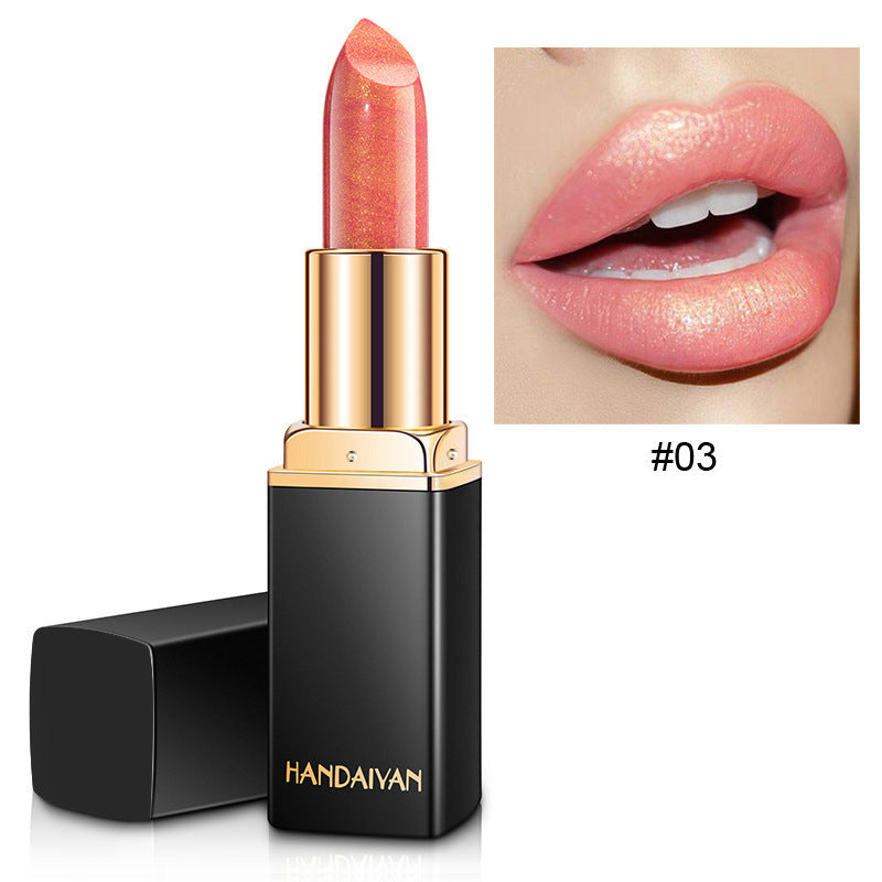 HANDAIYAN Mermaid Metallic Color-Changing Lipstick