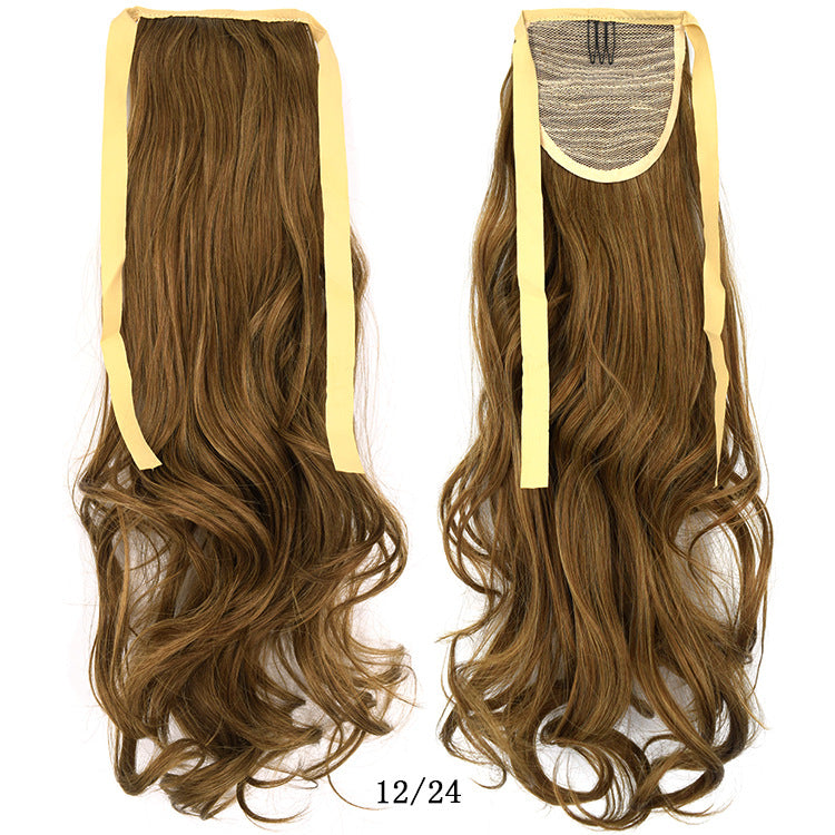 50cm Invisible Ponytail Hair Extension for Women – High-Temperature Silk, 47 Colors