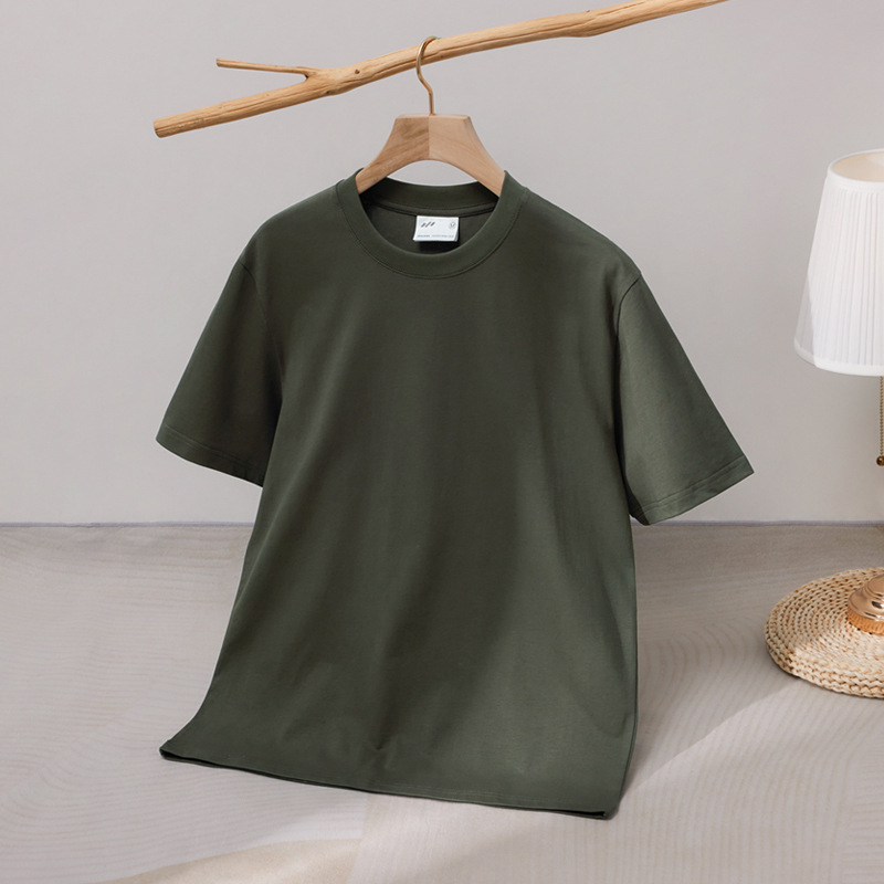 Heavyweight Unisex 240g Double Yarn Cotton T-Shirt – Loose Fit Premium Tee