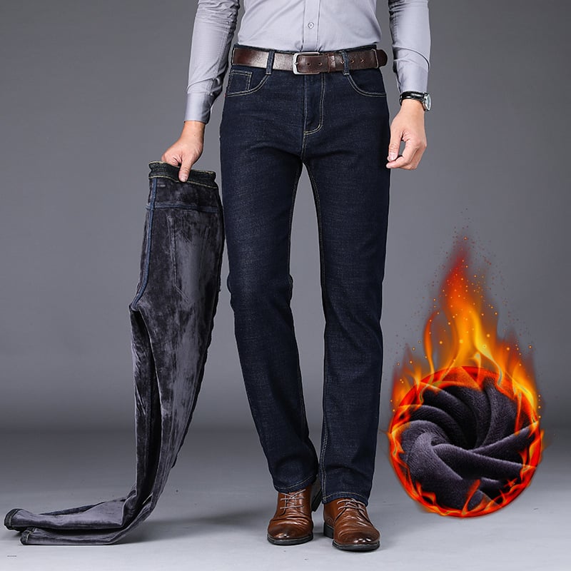 Men’s Plus Size Straight-Fit Business Casual Pants – Cotton Dress Trousers