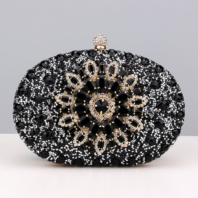 Diamond Luxury Evening Clutch Bag for Women – Crystal Rhinestone Wedding & Party Handbag