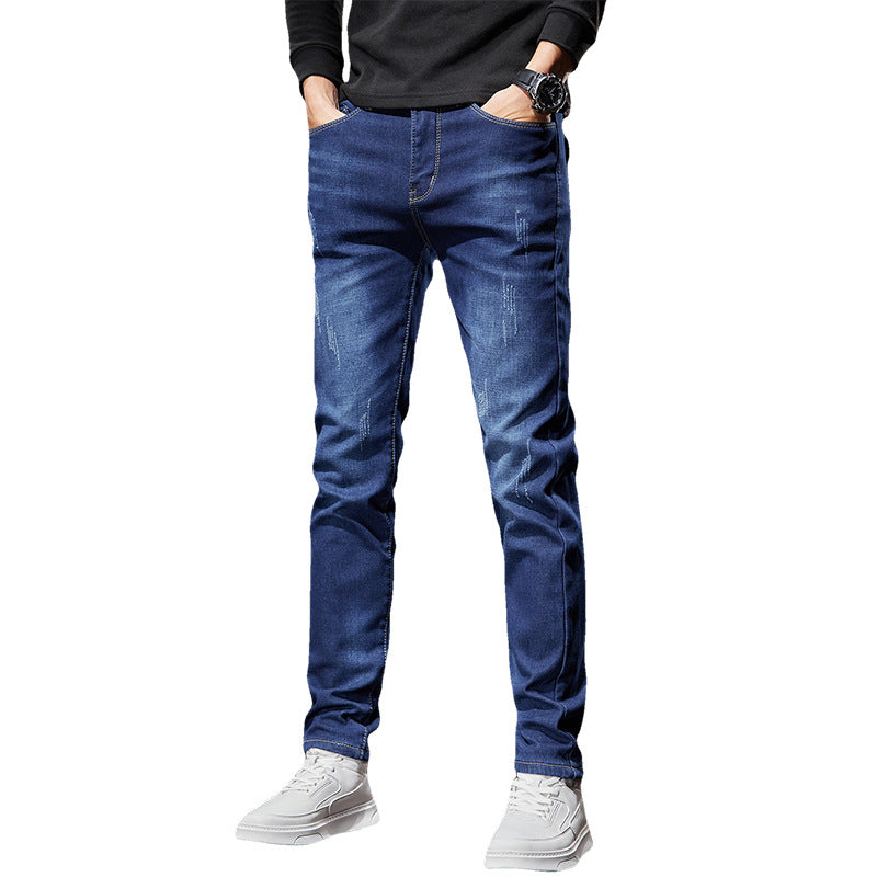 Men’s Stretchy Soft Slim Fit Jeans – Casual Denim Trousers