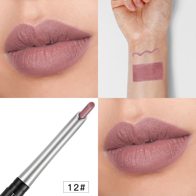 Matte Lip Liner and Eye Shadow Pencil - 17 Colors