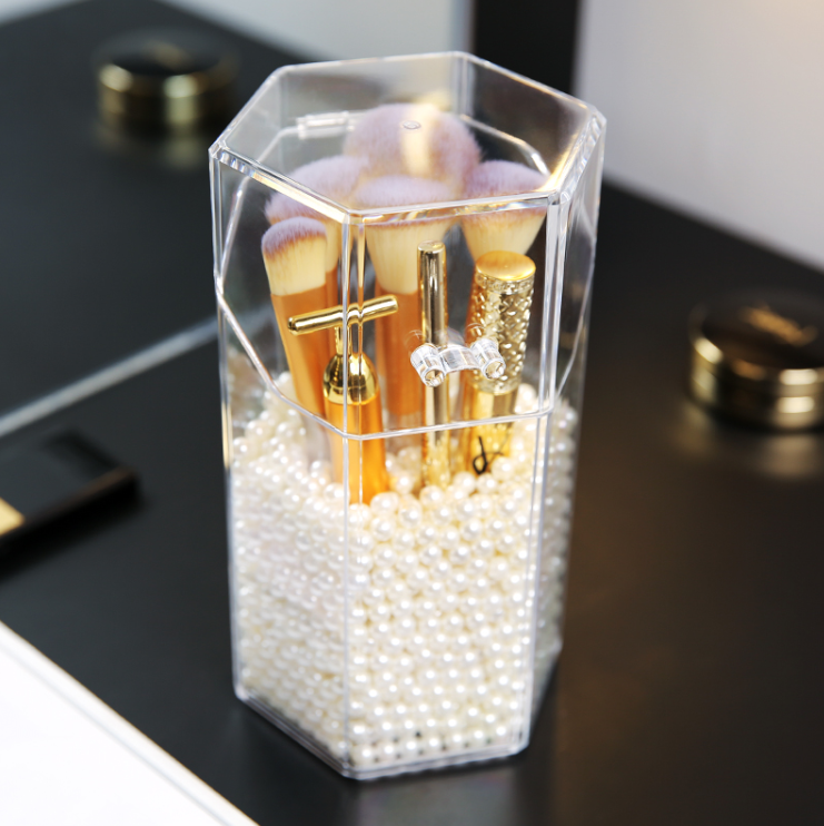 Transparent Acrylic Makeup Brush Storage Holder