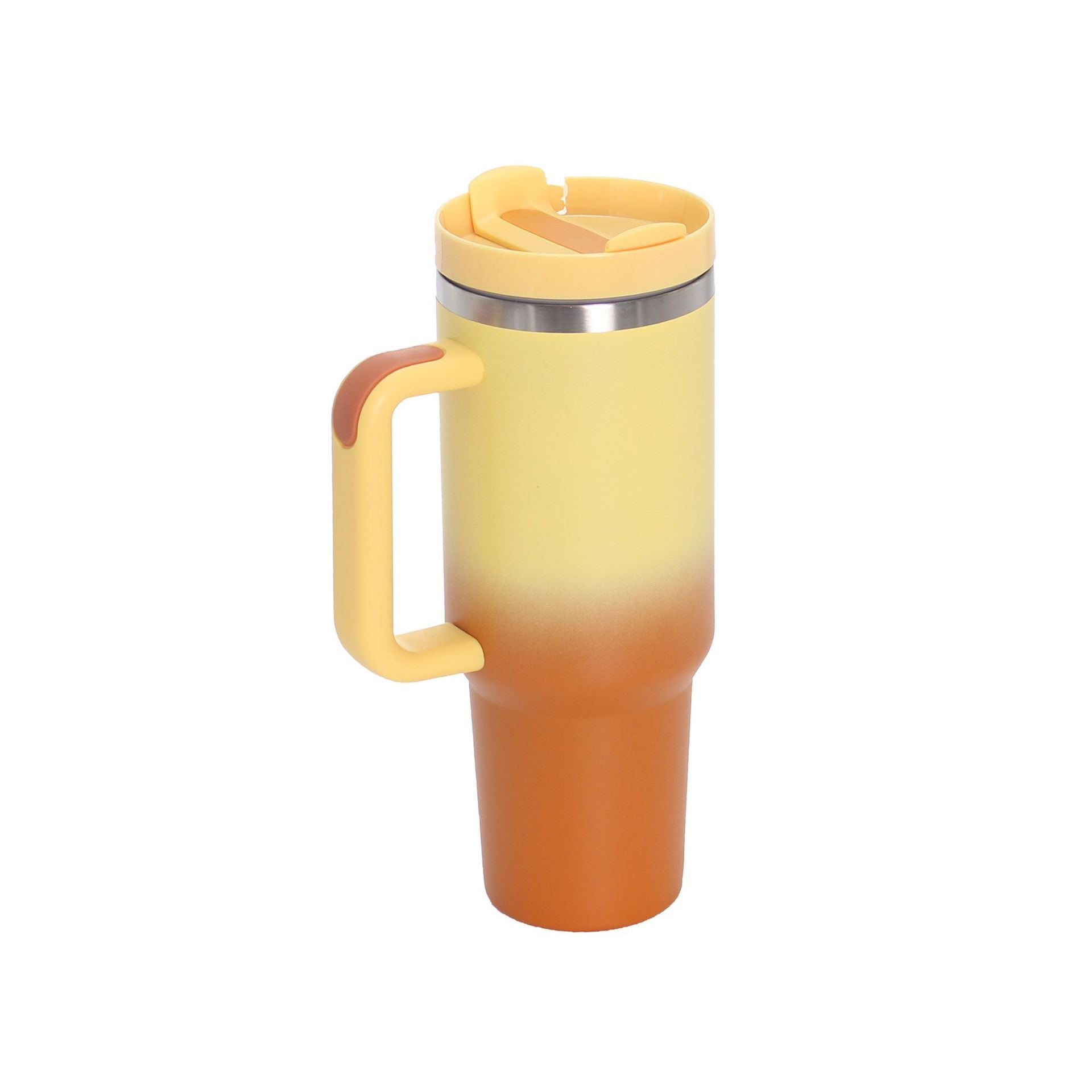 40oz Stainless Steel Travel Mug with Straw & Handle – Insulated 1200ML Tumbler