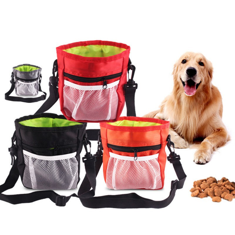 Portable Dog Training Treat Bag – Oxford Waist Pouch with Multiple Storage Pockets